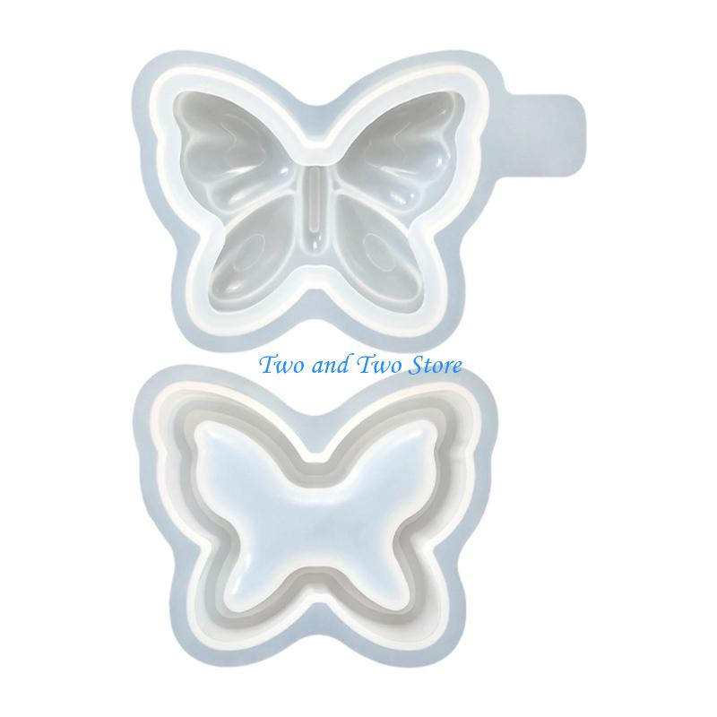 HX6F Versatile Silicone Mold For Handcrafted Bowknot Resin Box And Display