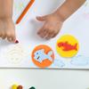 NUOBESTY Kids Painting Sponge 6Pcs EVA Paint Stamper Ocean Animal Pattern Sponge Painting Shapes Early Learning Finger Paint Sponge Craft Drawing