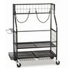 Sporting Bag Storage Rack Wire Frame Rolling Metal