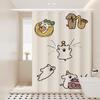 Cute Line Dog Shower Curtain