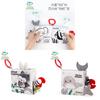 Baby Cloth Book With Black White Pages For Visual And Tactile Development