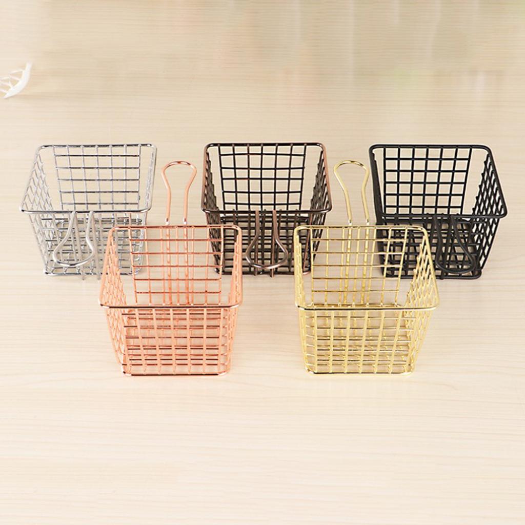 Iron Mesh Colander Strainer Sifter Fry Basket Vegetable