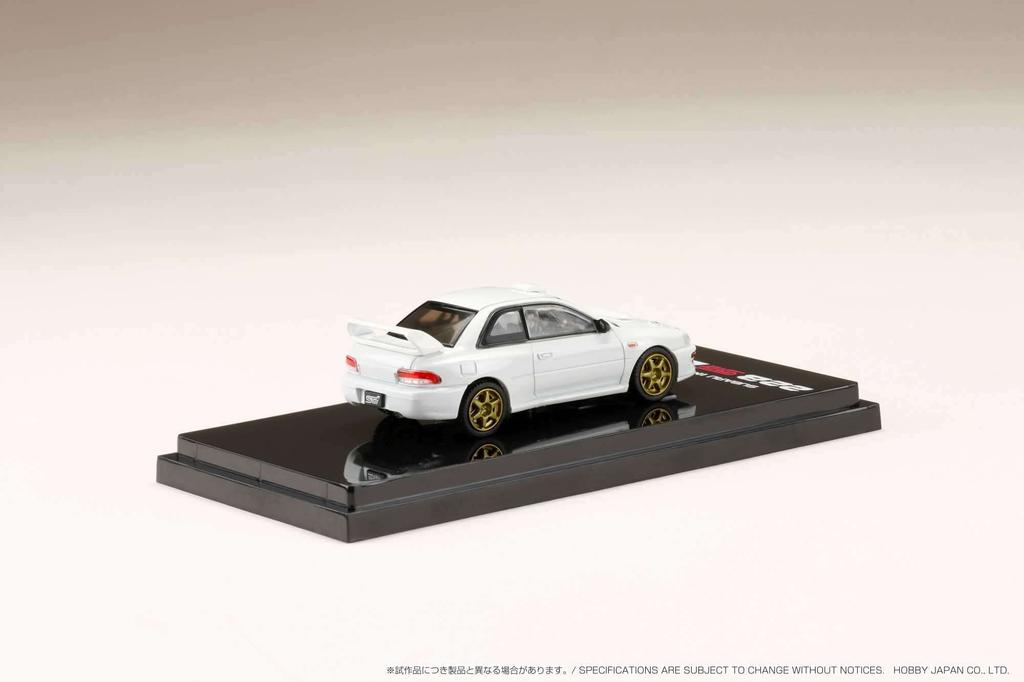 HJ64 Subaru Impreza 22B STi Version Rally Base Drive Feather White Finished Product HJ641041RW 1/64 (GC8 Modified) car/Left-hand
