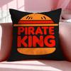 Brand BBurger King Cushion Cover Breathable Linen Pillowcase Summer Odorless EcoFriendly Invisible Zipper Washable