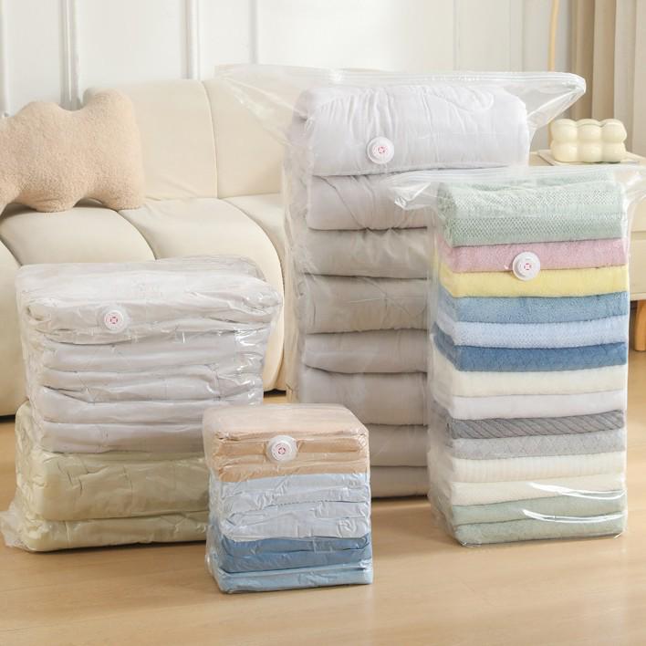 3D Vacuum Compression Bag for Clothes & Quilts - No Pump Needed