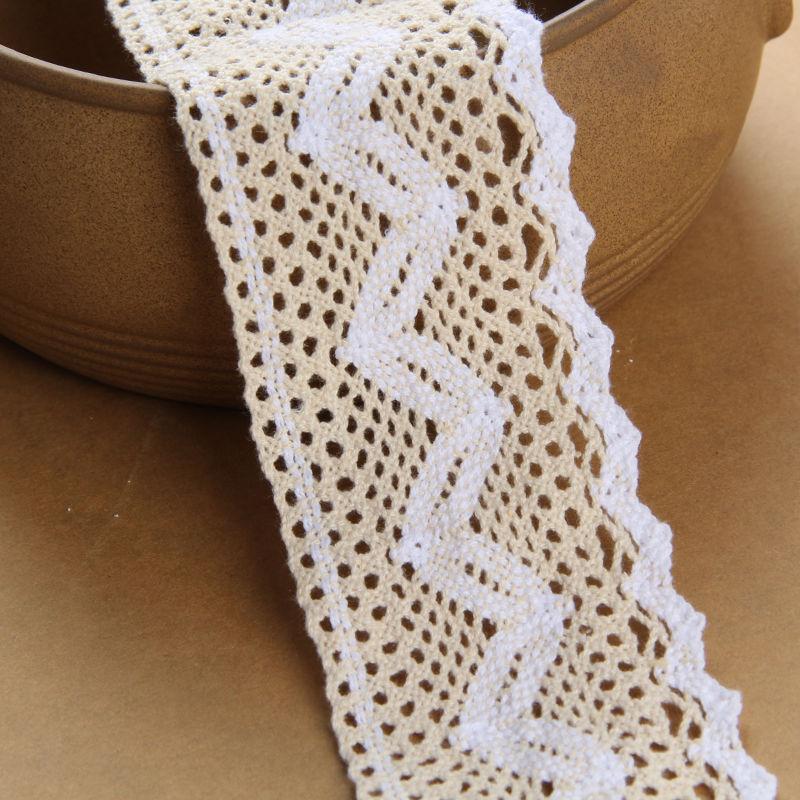 New Lace Accessories Decorative Handmade DIY Material Pack Embroidery Cotton Sewing Lace Belt Apparel Sewing Supplies