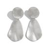 Wind Fashion Geometric Metal Ring Pendant Stud Earrings Exaggerated Irregular Water Drop Splicing Earrings
