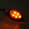 4PCS Smoked Lens Amber LED Turn Signal Lights 12V Universal Motorcycle Blinker for Front Rear Super Bright Easy Plug and Play