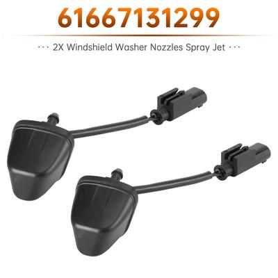 2x Scheibenwischerdüse Sprühdüse Beheizt für BMW E90 E91 E92 61667131299