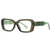 Elegant Green Fashion Reading Glasses Women  Luxury Brand Square Blue Light Filter Optical Eyeglasses Anti Radiation Goggles