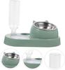 2 In 1 Cat Bowl Water Dispenser Automatic Water Storage Pet Food Bowl Food Container with Waterer Feeder Dog Cat Food Bowl