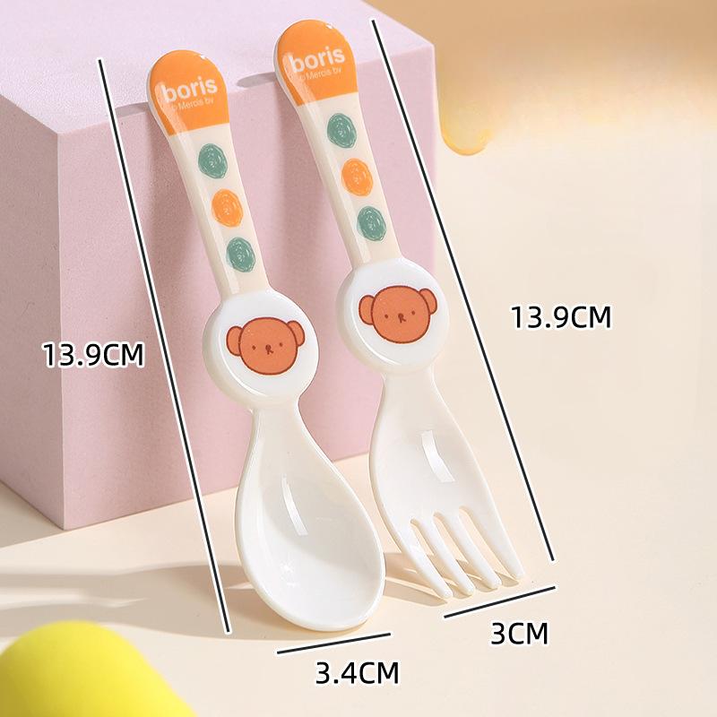 

Миска с ручкой Контейнер для детского питания Миска для разогрева в микроволновой печи Стеклянный контейнер для хранения продуктов Контейнер для еды Мини-ланчбокс Fork spoon жёлтый