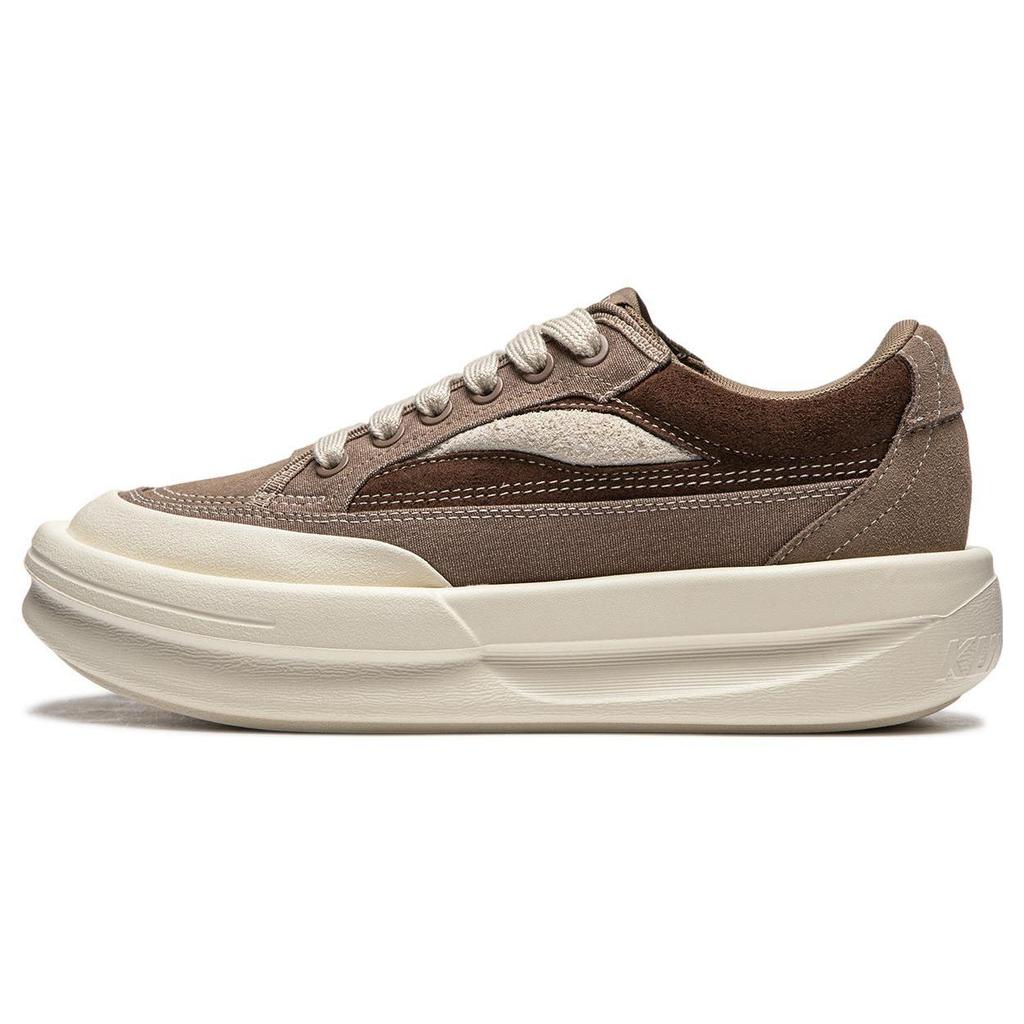 Li Ning Slip Resistant Low Top Casual Shoes Unisex Brown AZGU015-3