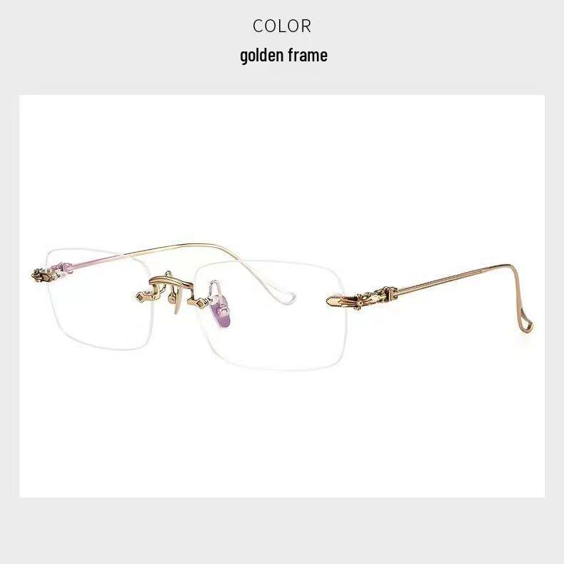 Unisex Frameless Anti-Blue Light Smart Zoom Reading Glasses