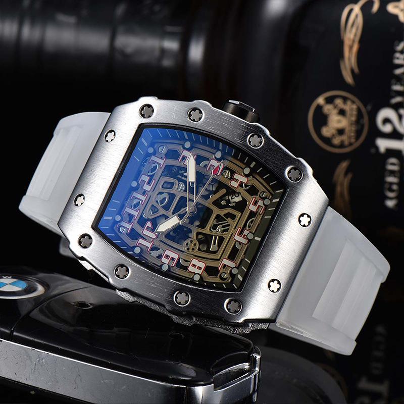 Barrel-Shaped Unisex Quartz Watch with Hollow Non-Mechanical Pointer and Single Calendar