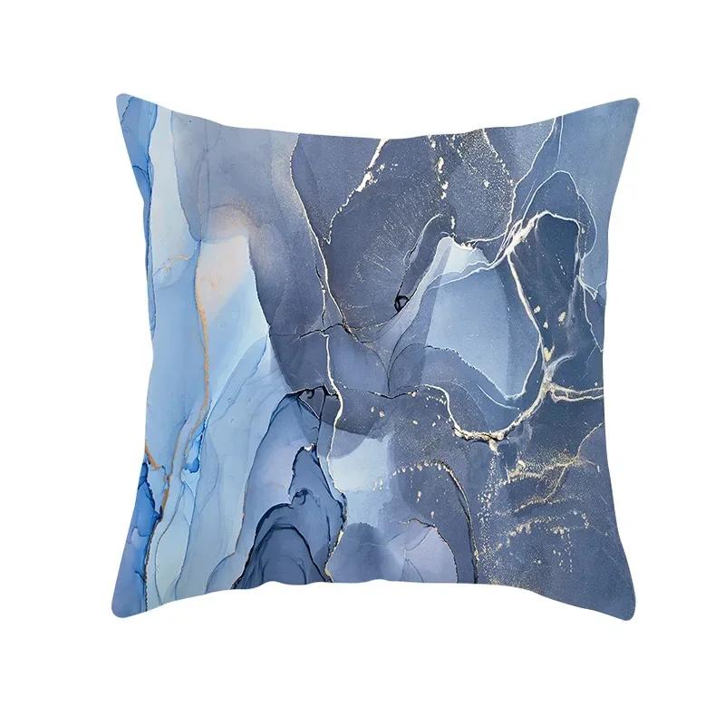 New Nordic Marble Gold Lines Print Cushion Cover Modern Abstrct Watercolor Art Decorative Pillow Cover Sofa Chair Throw Pillows