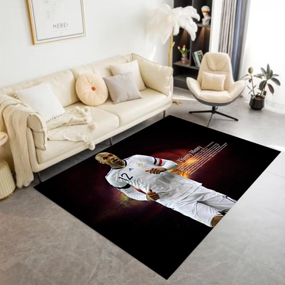 Football Player Celebration Floor Rug Office Rug Perfect for Hallway Decorate room Study room Living Rooms Anti-slip Rug Anime Office Decor