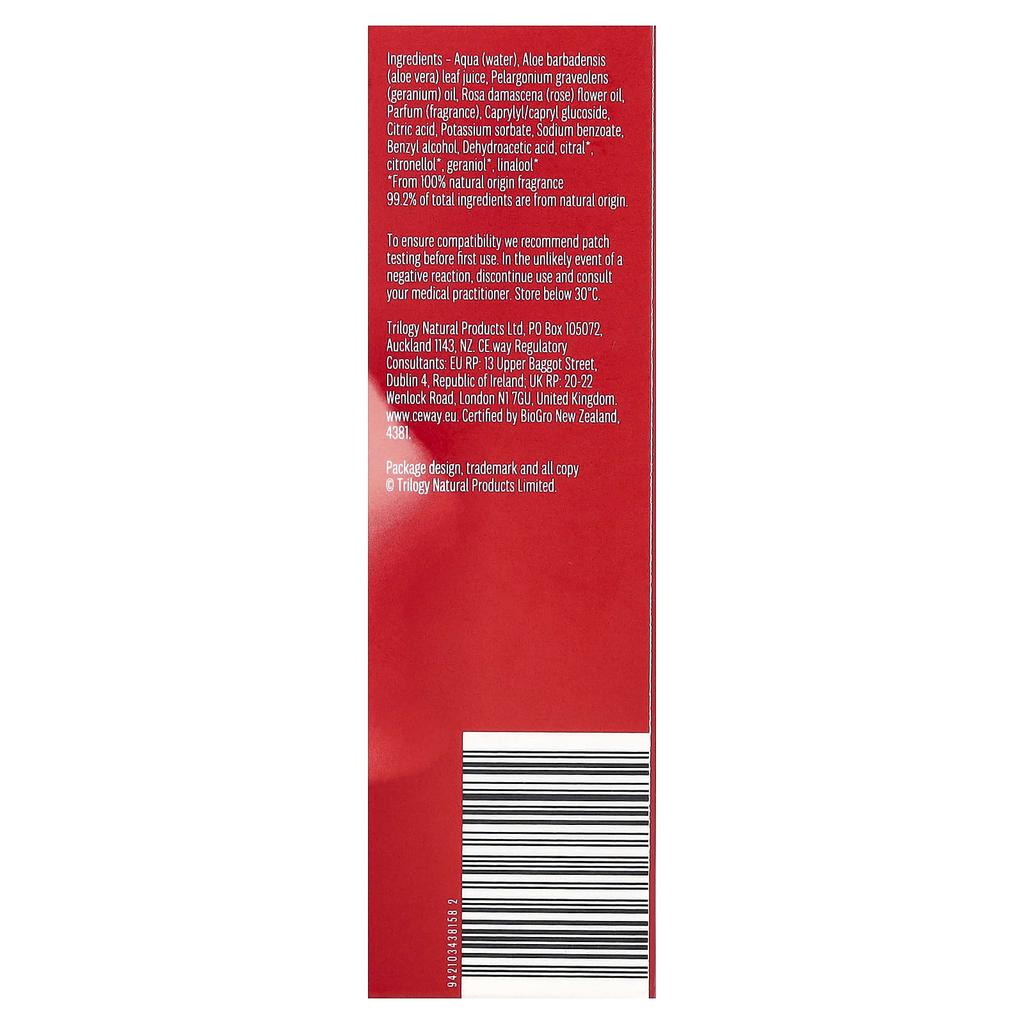 Trilogy Hydrating Mist Toner, All Skin Types, 20ml (0.68fl oz)