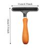 Stainless Steel Pet Comb for Long Thick Hair Deshedding Cleaning Carpet Rake  Dogs Puppy Cats