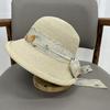 Summer vacation straw hat female seaside outing sunshade sunscreen bucket hat beach hat sun hat