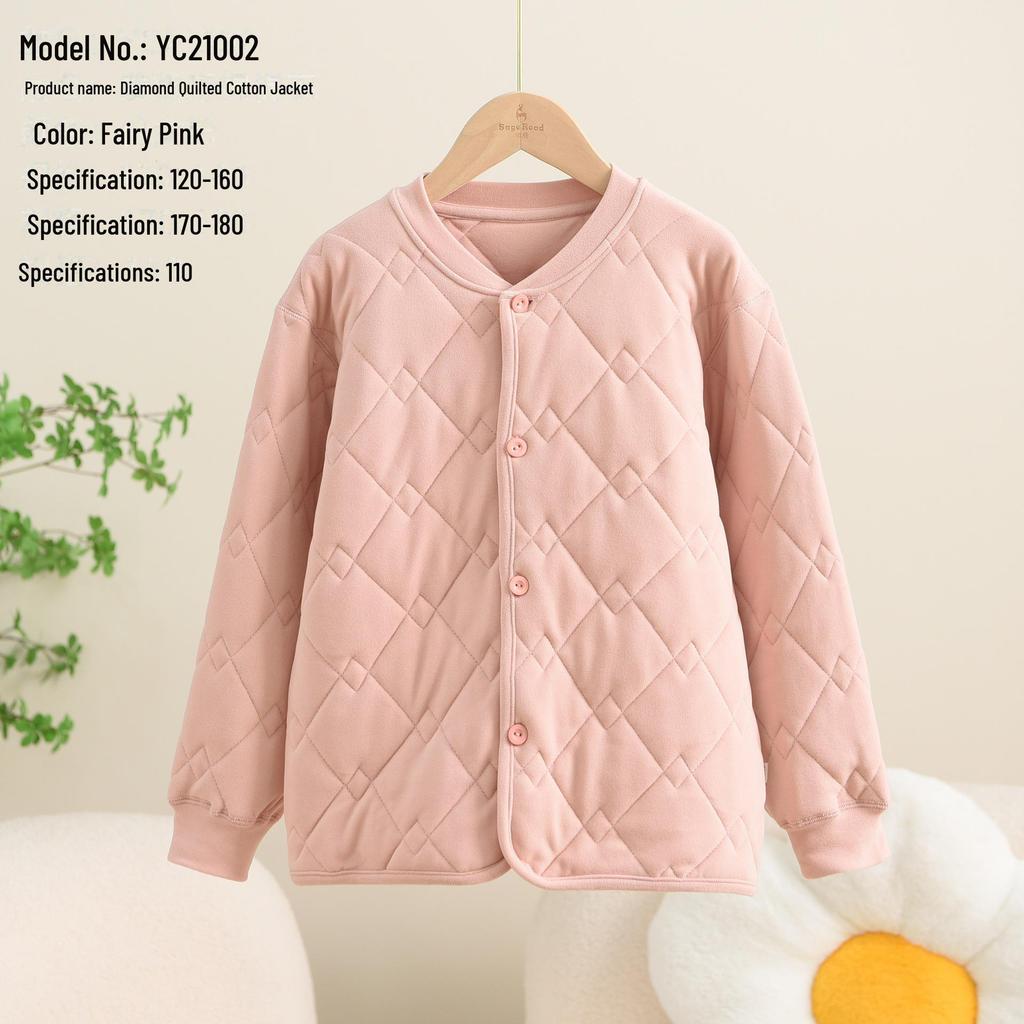 Children's Thermal Silk Quilted Coat with Magnetic Therapy, for Autumn/Winter