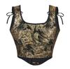 Adjustable Double-Strap Gold Bandeau Bra Shaper for Women