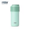 TYESO Vakuumisolierter Flaschenkühler für Haustierflaschen, Weinflaschen, Kaffee, Edelstahl, Sommer, Outdoor, Tragbar, Inklusive Becher