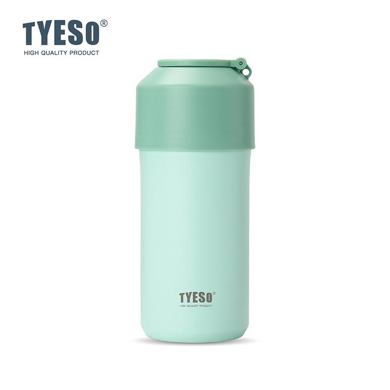 TYESO Vakuumisolierter Flaschenkühler für Haustierflaschen, Weinflaschen, Kaffee, Edelstahl, Sommer, Outdoor, Tragbar, Inklusive Becher