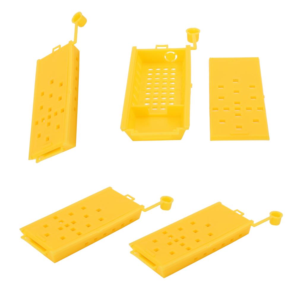 20Pcs Queen Bee Cages Yellow Plastic Capture Box Beekeeping Transport Tool Beekeeper Equipment