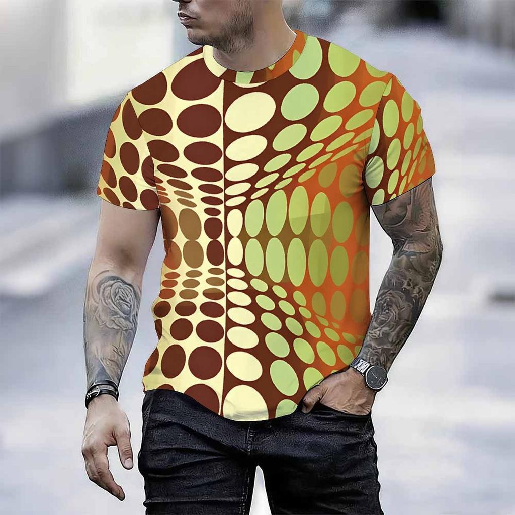 Women Short Sleeve Crew Neck T Shirt Black White Tropical Palm Leaf All Over Print Top