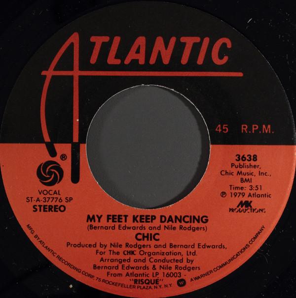 

7inch Record CHIC - My Feet Keep Dancing 3638 Atlantic 1979 US Soul/Funk Used