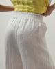 Linen Trousers Of White 4005 38 White