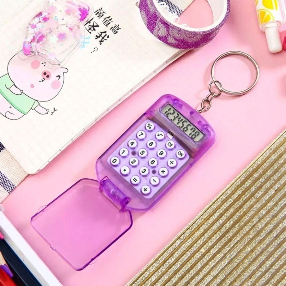 Creative Key Chain 8 Digits Display Student Stationery New Calculator  Student