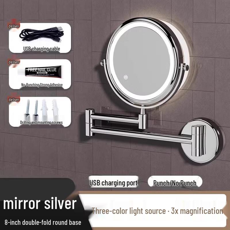 Handon Rechargeable LED Magnifying Makeup Mirror