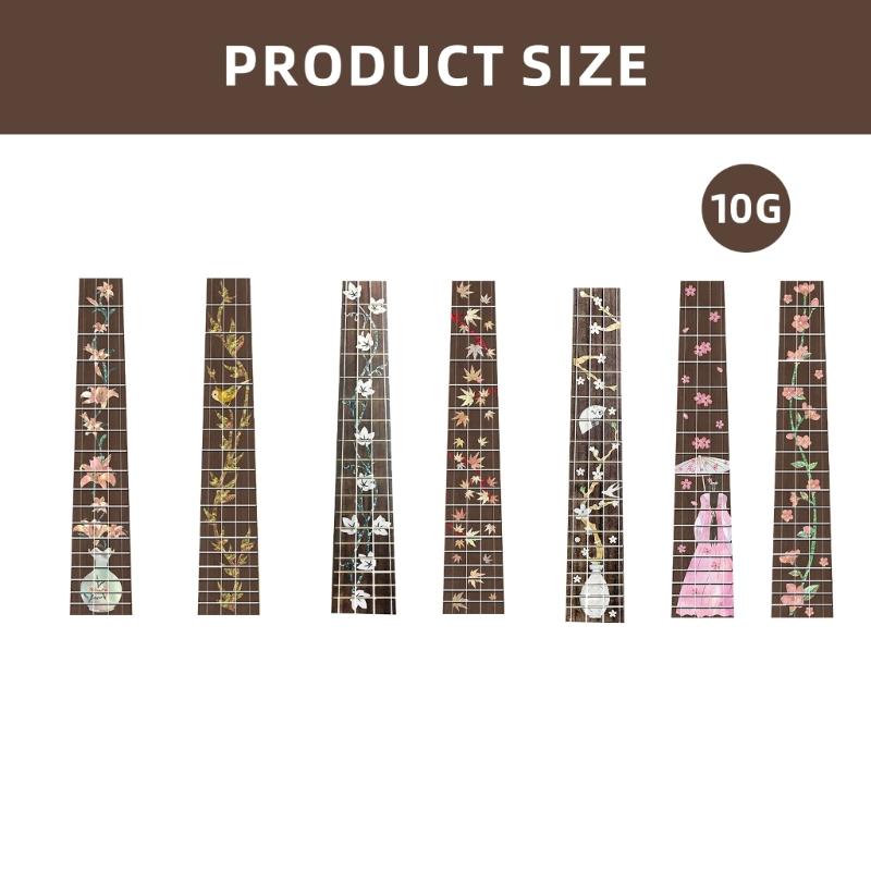 23inch Ukulele Fretboard Sticker Guitar Inlay Sticker Thin Inlay Sticker Fretboard Decals Marker for Guitar Bass Ukulele