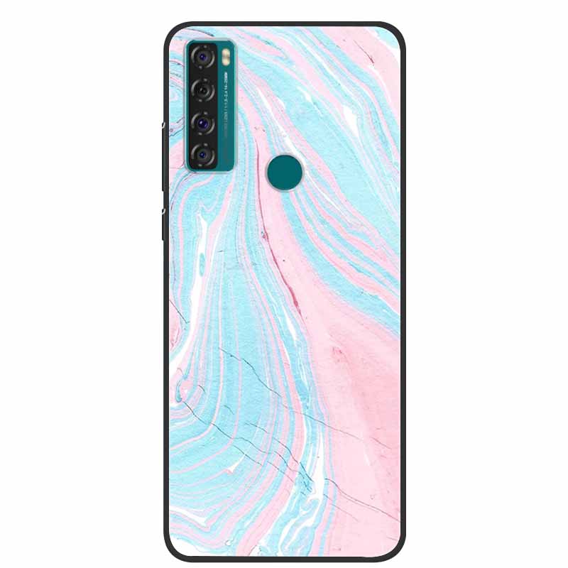 For TCL 20 R 5G Case Marble Silicone TPU Soft Phone Back Cover Case For TCL 20R 5G Funda Bumper Protector Capa Shockproof Coque
