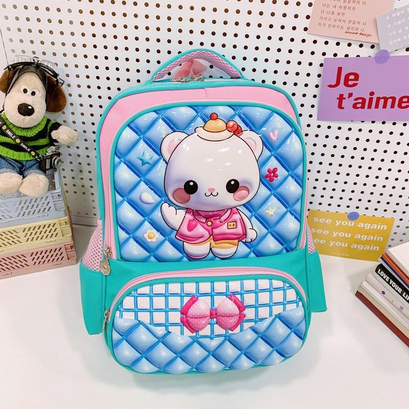 School Bag New Cartoon Animation Large Capacity Fashion Butterfly Rabbit Backpack Grade 1-3 Versatile Backpack