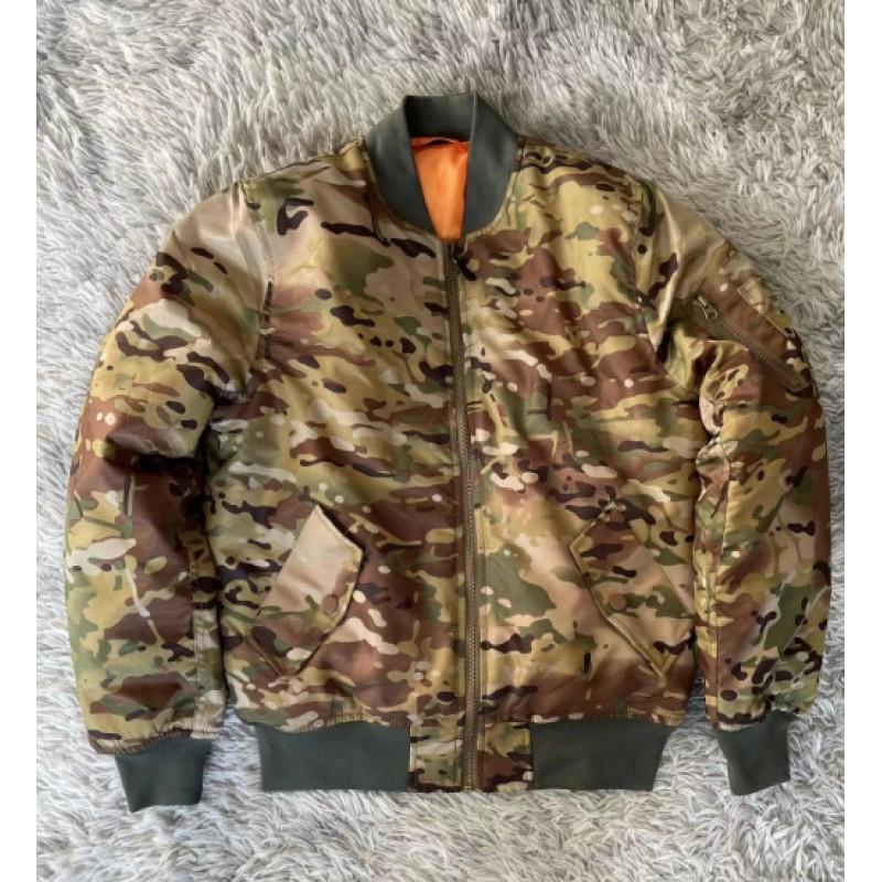 

MA1 Pilot Jacket Outdoor Men s Thick Cotton Coat Short Warm Baseball Suit Clothing S