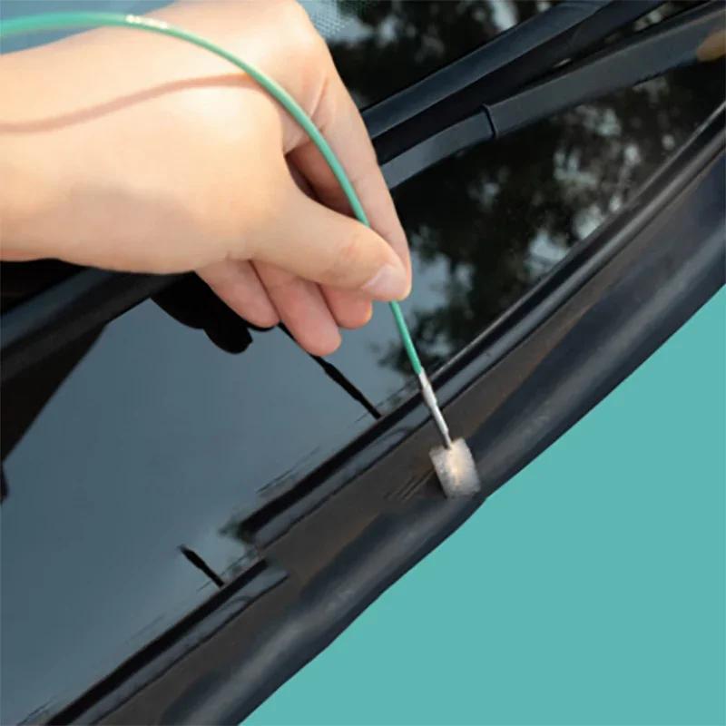 1/2/3pcs Car Sunroof Drain Hole Cleaning Brush Unclogging Cleaning Scrubbing Long Hose Universal Spiral Cleaning Brush Unclogger
