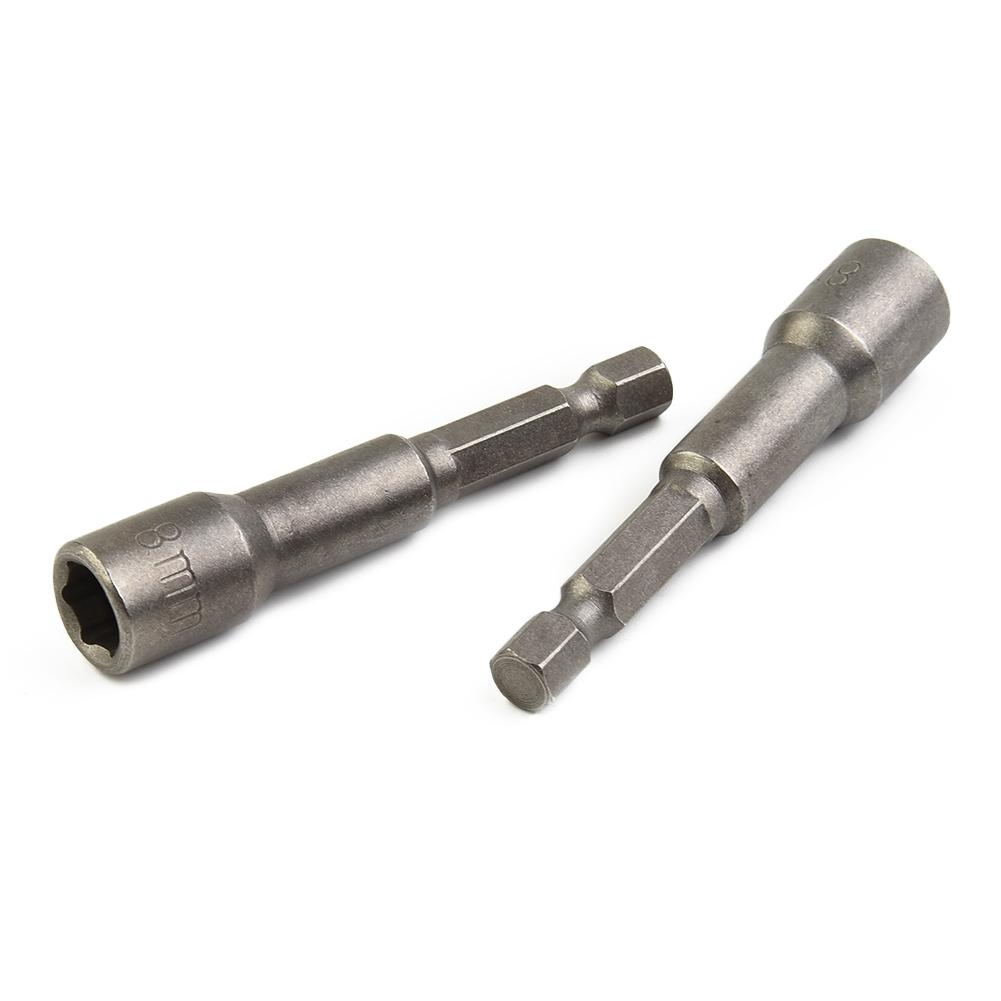 8MM Magnetic Tech Screw Driver Tek Bit,Drill Nut Setter Roofing Cladding STOCK~