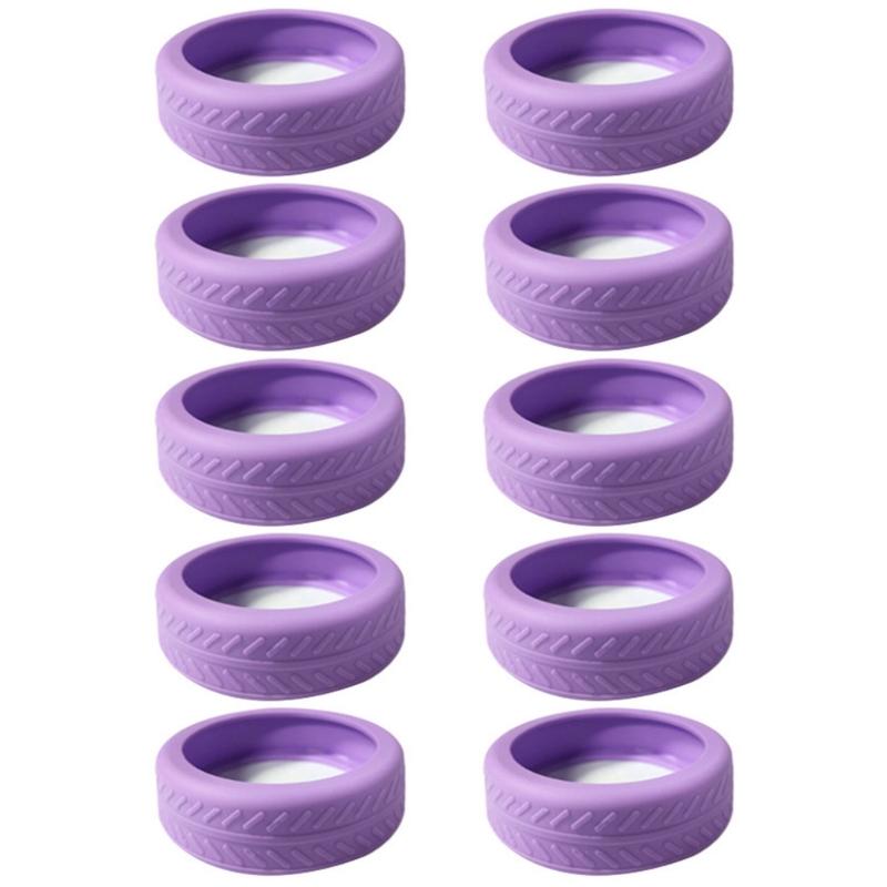10pcs Silicone Wheel Cover for Luggage Absorb Shocks and Protect Your Suitcase Fashionable Wheel Accessory