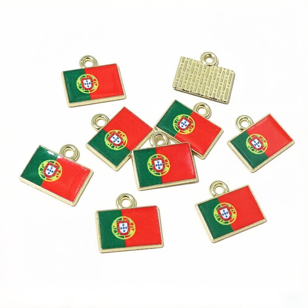 20db 15x16mm Zománcozott Nemzeti Zászlók Országokhoz Medálok Ékszerkészítési Kellékek Nyaklánchoz Fülbevalóhoz Karkötőhöz