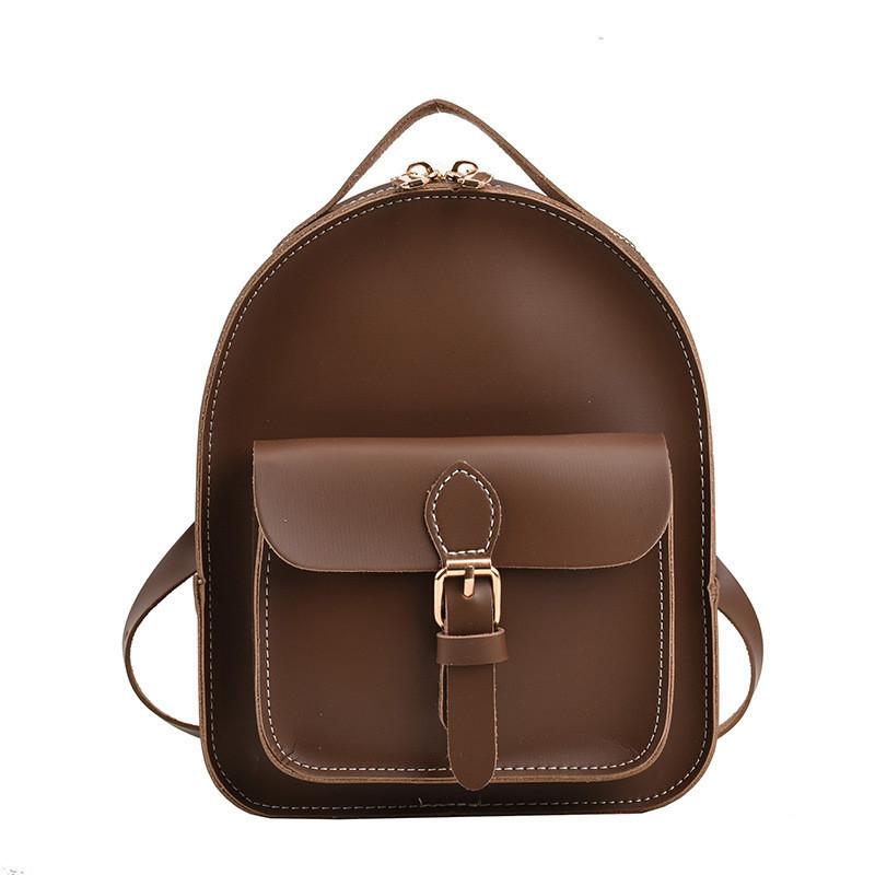 Fashionable Korean Vintage Children Backpack Charming Girls Pu Lightweight Princess Bag