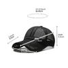Men Cap Hollow Brim Breathable Mesh Cap Adjustable Comfortable Breathable Cap Outdoor Sunscreen Casual Cap