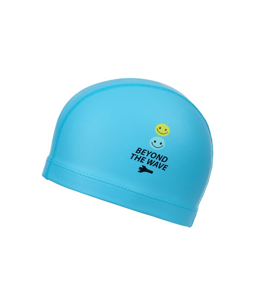 Lenomasuyeongbog Supplies Kids' Smile Pu Swim Cap Sky Blue Ro-Rc2F059-Sb