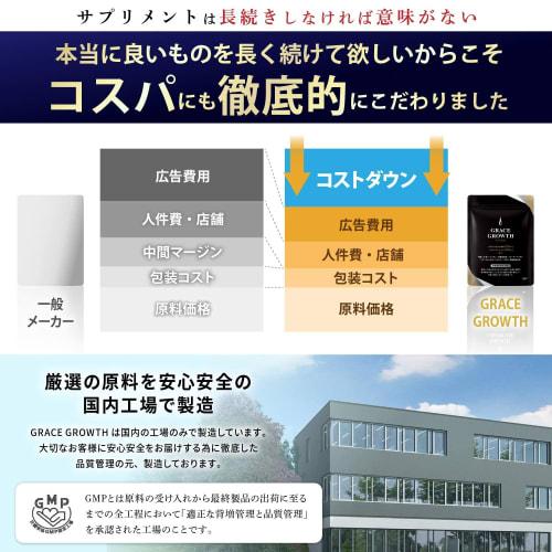 GRACE GROWTH (Keratin 7290mg / Saw Palmetto 2250mg / Zinc) Supplement (30-day Supply, Made In Japan) High In Feverfew Keratin / Contains 25 Carefully