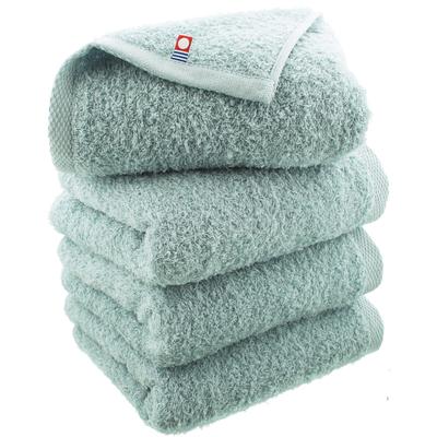 Imabari Factory Imabari Towel Certified Face Towel Made In Japan Smoky Blue 80 X 34cm Set of 4 Approx.