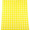 2 Pack Yellow and White Gingham Tablecloth 54 X 108 Inches Plastics Desktop Decoration Rectangle Waterproof & Wrinkle