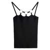 Black Tops For Women Sexy Tank Tops Inner Wear Sling Retro Fashion Vest For Girls