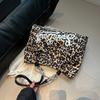 2025 Summer Fashion Leopard Print Women Handbags Female Nylon Casual Trendy Premium Texture Large Capacity Shoulder Bags
